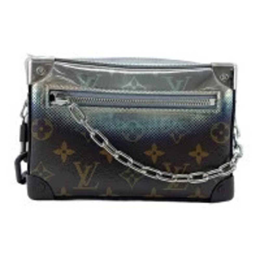 Louis Vuitton Monogram Metallic Nebula Soft Trunk Shoulder Bag Brown